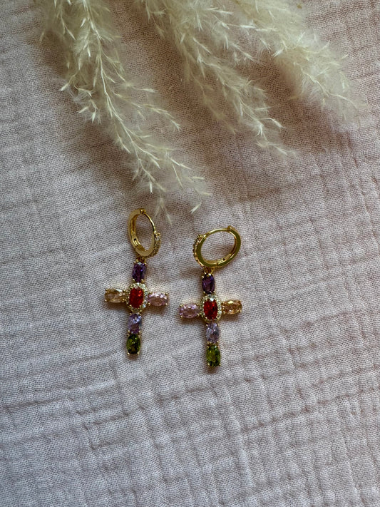 Boucles d’oreilles iris